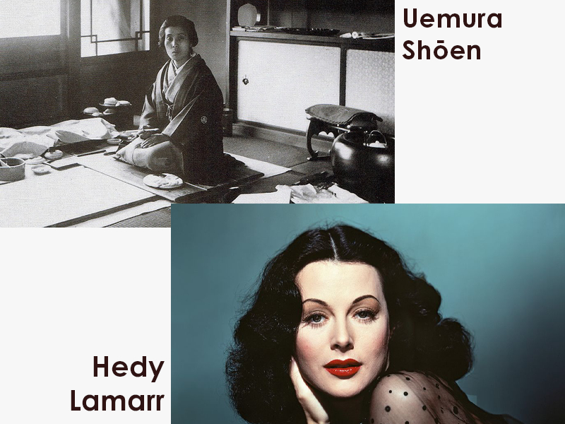 Zdjęcie Uemura Shoen i Hedy Lamarr do wpisu na blog sklepu CiekawaTorebka.pl o kobietach z kolekcji marki Anekke