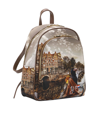 Plecak damski z motywem Amsterdamu