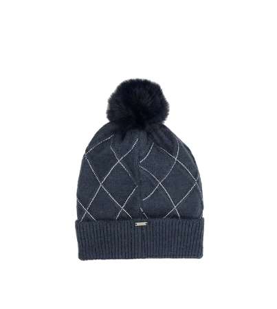 Anekke zestaw granatowe czapka i rękawiczki