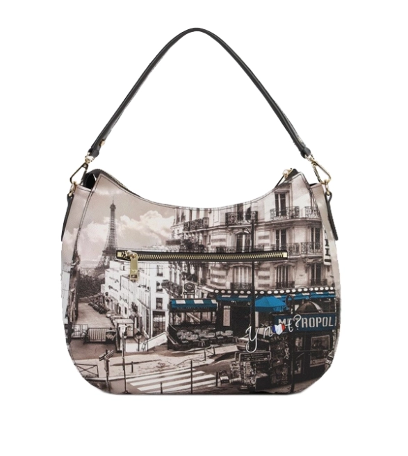 Ynot torebka z nadrukiem paryskich uliczek