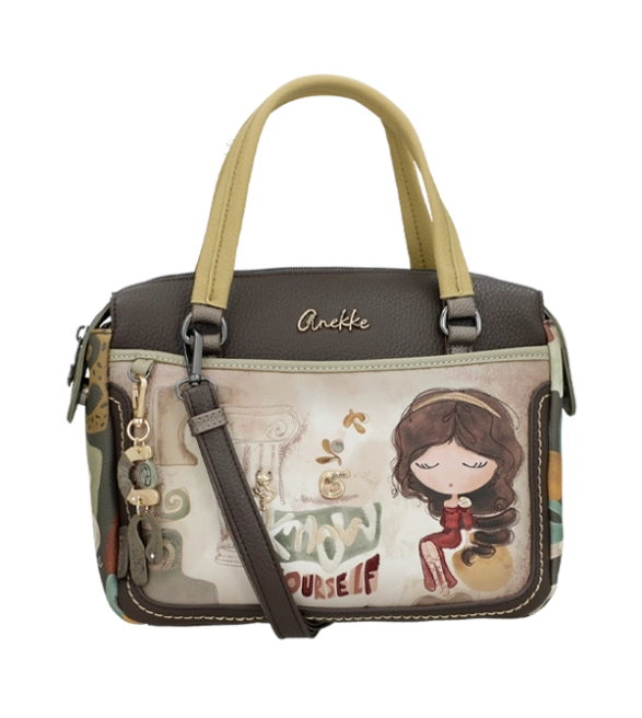 Anekke Muse pojemna torebka z uchwytami do ręki i długim paskiem