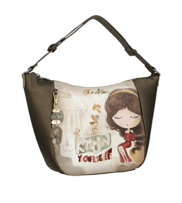 Anekke Muse pojemna torebka na ramię z dziewczynką