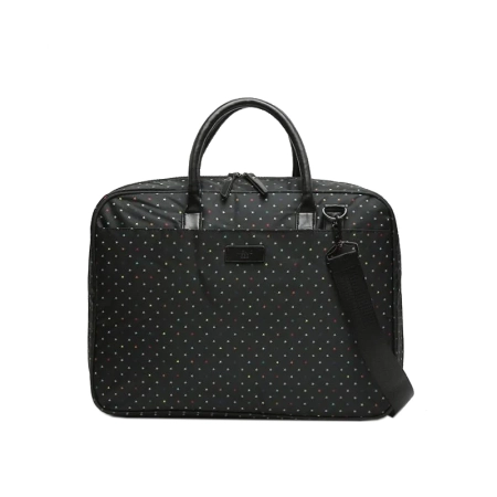 Misako torba biurowa na laptopa czarna w gwiazdki