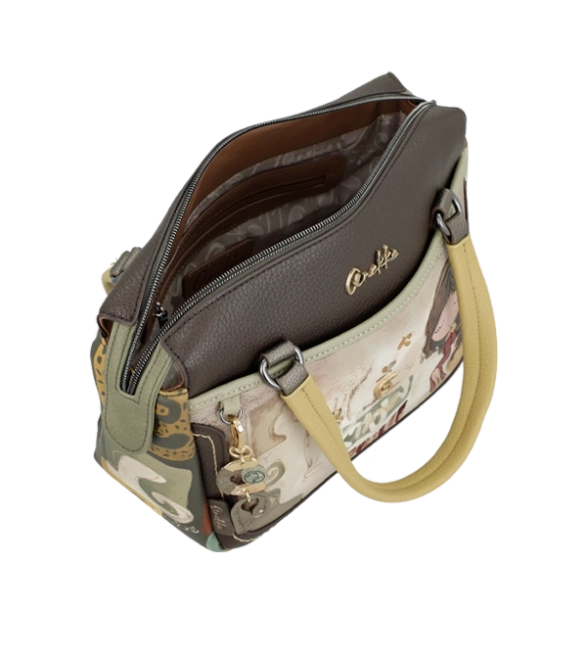 Anekke Muse pojemna torebka z uchwytami do ręki i długim paskiem