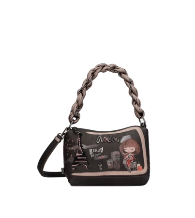 Anekke Mademoiselle torebka z plecioną rączką i długim paskiem