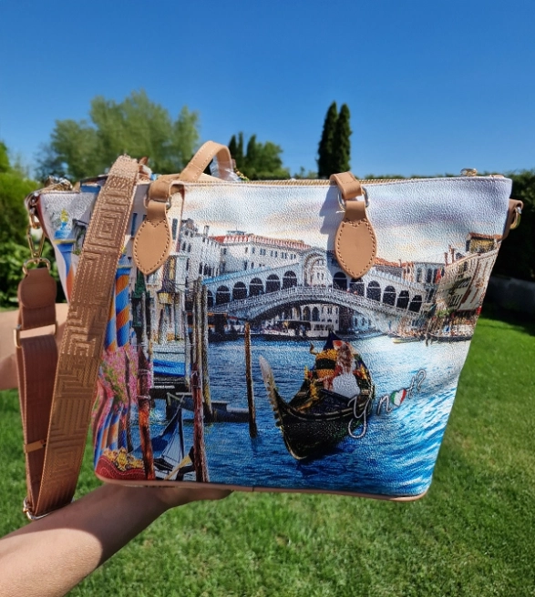 Torebka shopper z nadrukiem Wenecji