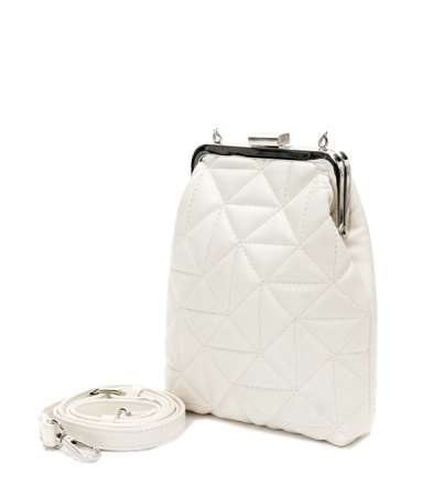 Keddo mała torebka na telefon pikowana kremowa