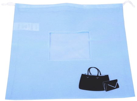 Woreczek do przechowywania i przeciwkurzowy ze ściągaczem 55x55 cm niebieski