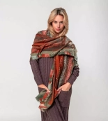 Anekke szal duży wielokolorwy miękki Outer