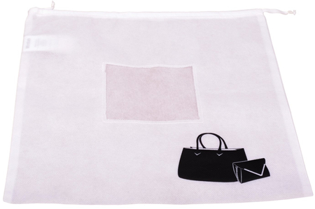 Woreczek ochronny do przechowywania ze ściągaczem mały 40x25 cm biały