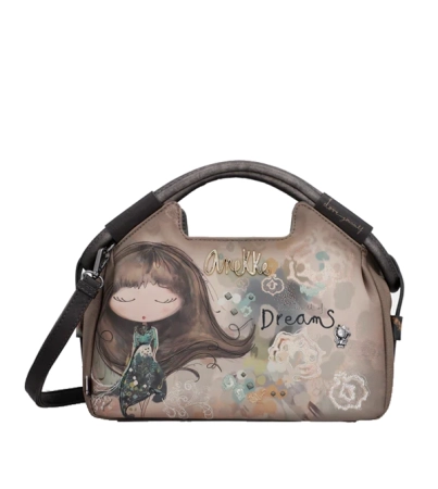 Anekke Real ciekawa torebka z uchwytami i paskiem