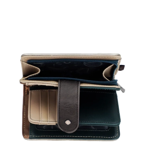 Anekke Real portfel średni sztywny RFID