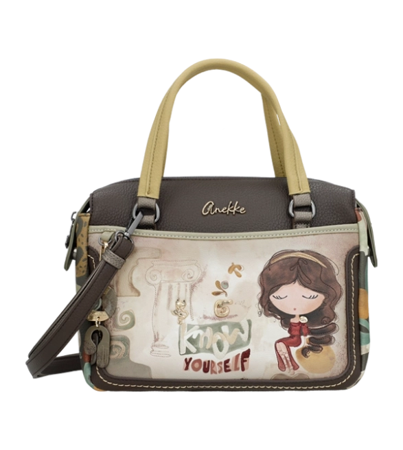 Anekke Muse pojemna torebka z uchwytami do ręki i długim paskiem