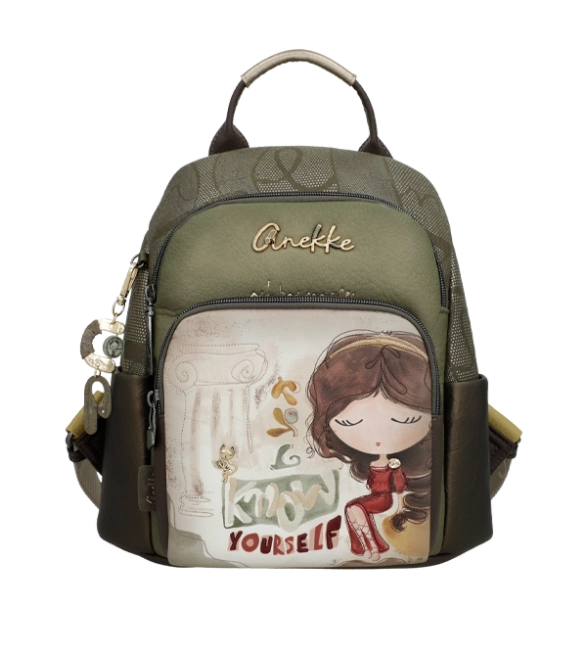 Anekke Muse plecak miejski z nadrukiem dziewczynki