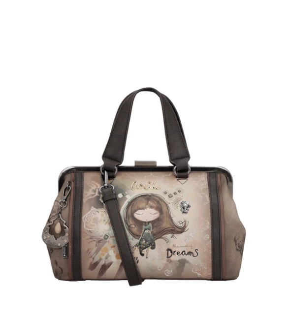 Anekke Real elegancka torba z uchwytami i paskiem