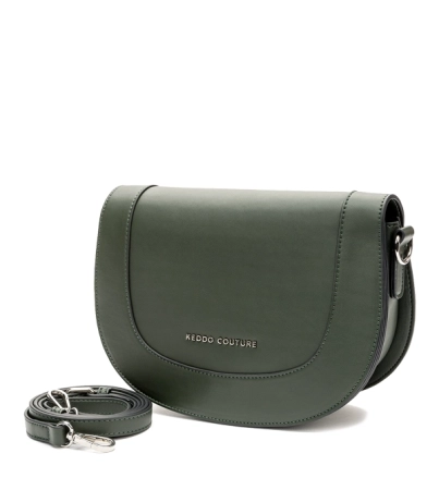 Keddo torebka półokrągła klasyczna na ramię zielona