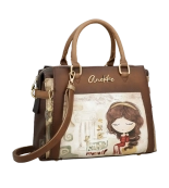 Anekke Muse pojemna torebka kuferek z uchwytami i długim paskiem