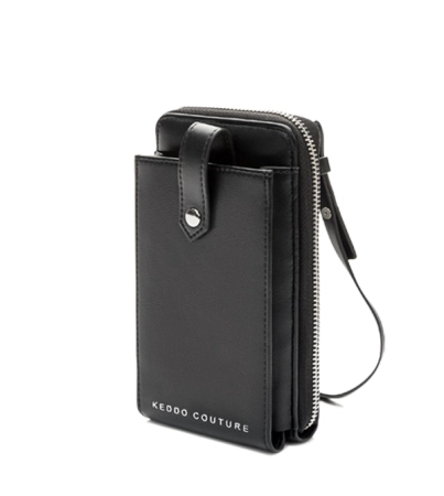 Keddo mini torebka na telefon z kieszonką czarna