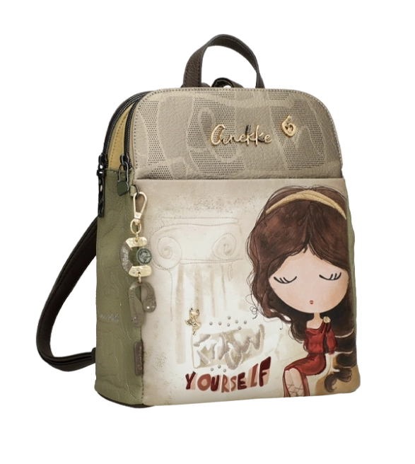 Anekke Muse plecak miejski z nadrukiem 