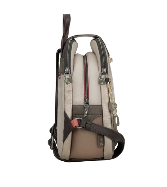 Anekke Muse śliczny plecak miejski z ozdobną klapką i nadrukiem