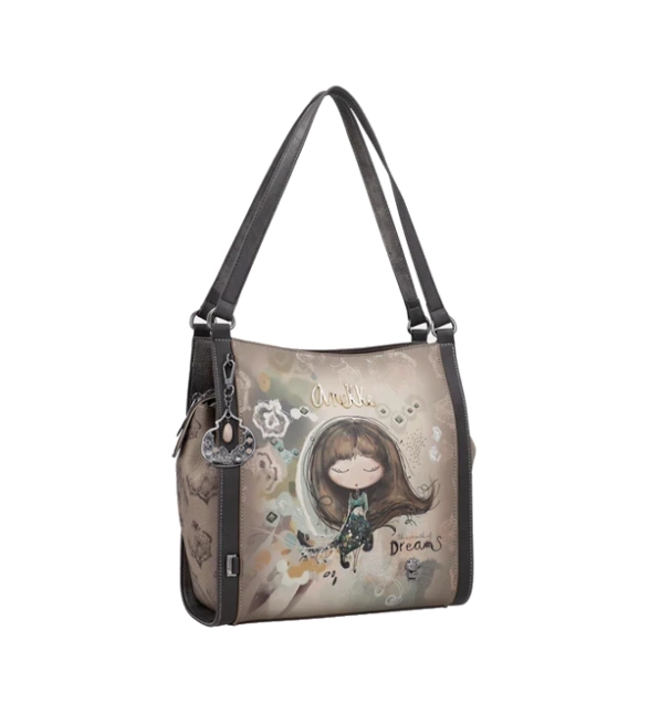 Anekke Real trzykomorowa stylowa torba na ramię