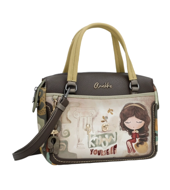 Anekke Muse pojemna torebka z uchwytami do ręki i długim paskiem