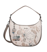 Anekke Muse Olympia półokrągła duża torebka z breloczkiem