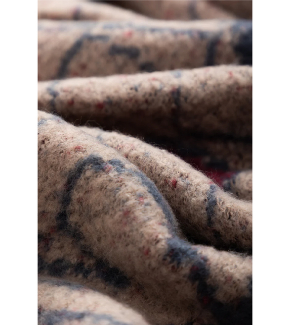 Anekke duży miękki szal ze wzorem