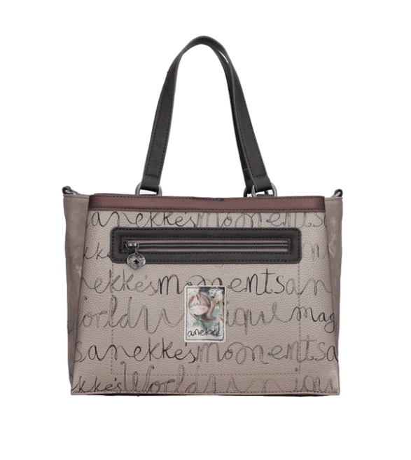 Anekke Real Manifesto torebka shopper z uchwytami i paskiem