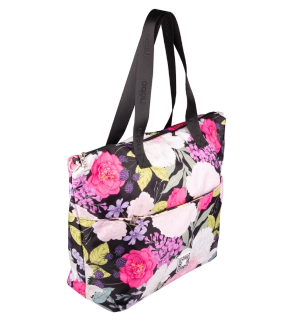 Pojemna torba shopper w kwiaty