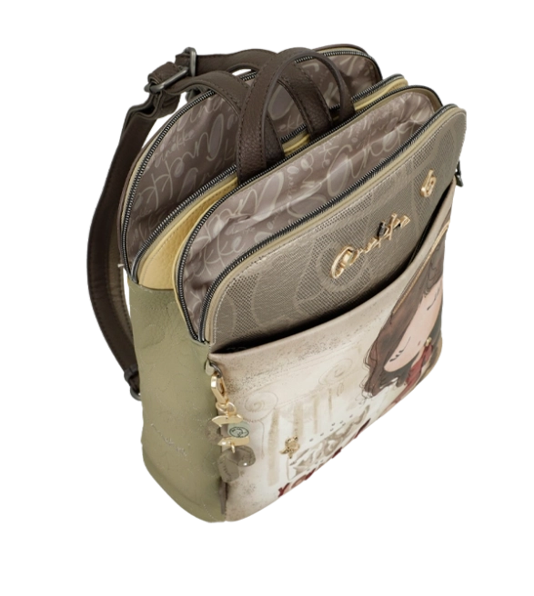 Anekke Muse plecak miejski z nadrukiem 