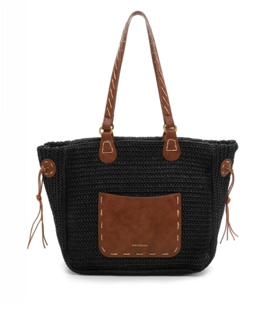 Emily&Noah duża pleciona torba shopper na ramię