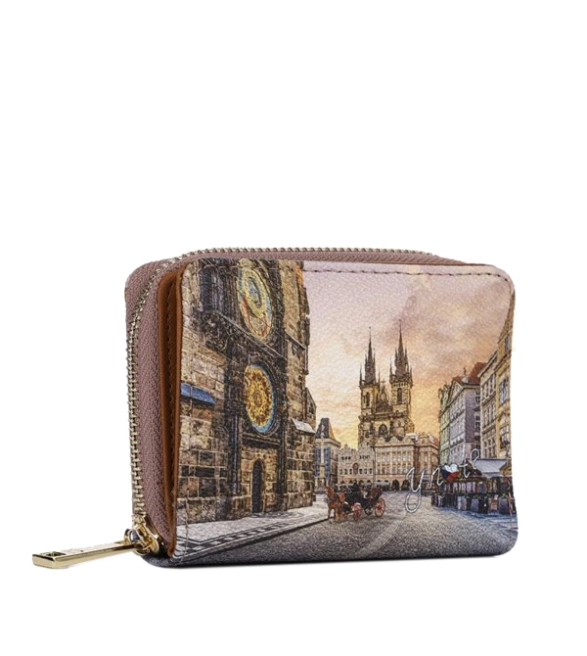Ynot sztywny portfel z motywem Pragi 