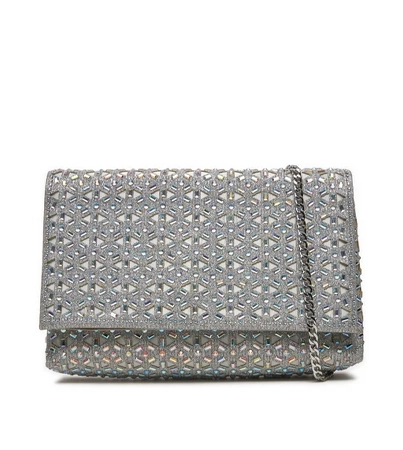 Menbur torebka srebrna wieczorowa na ramię