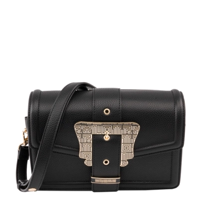 Ynot Milano czarna torebka na ramię ze złotą klamrą