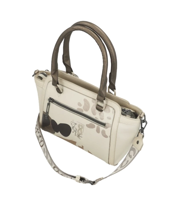 Anekke Sophia Gaia torebka z krótkimi uszami i parcianym paskiem