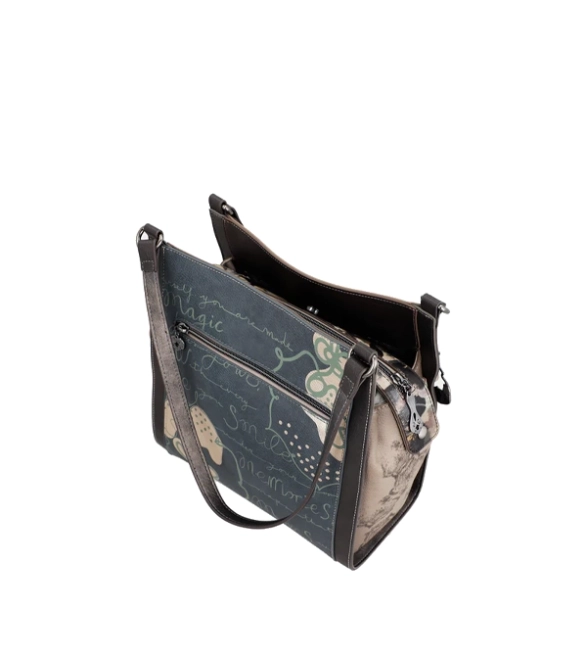 Anekke Real trzykomorowa stylowa torba na ramię