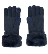 Anekke zestaw granatowe czapka i rękawiczki