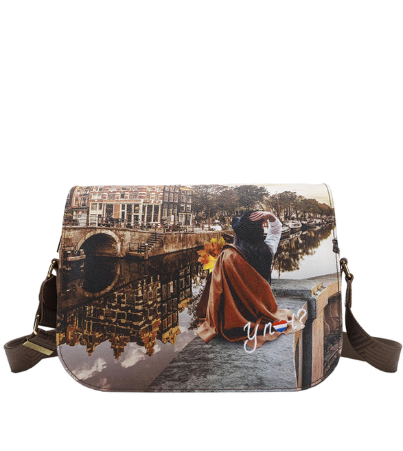 Torebka na ramię z motywem Amsterdamu