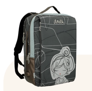 Anekke Travel plecak podróżny z przegrodą na laptopa