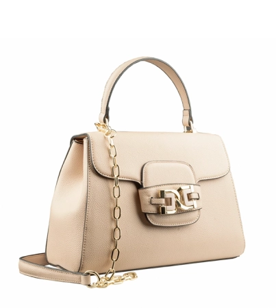 Menbur torebka klasyczna elegancka beżowa