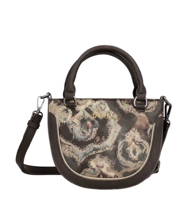 Anekke Real Manifesto półokrągła torebka z uchwytami i paskiem