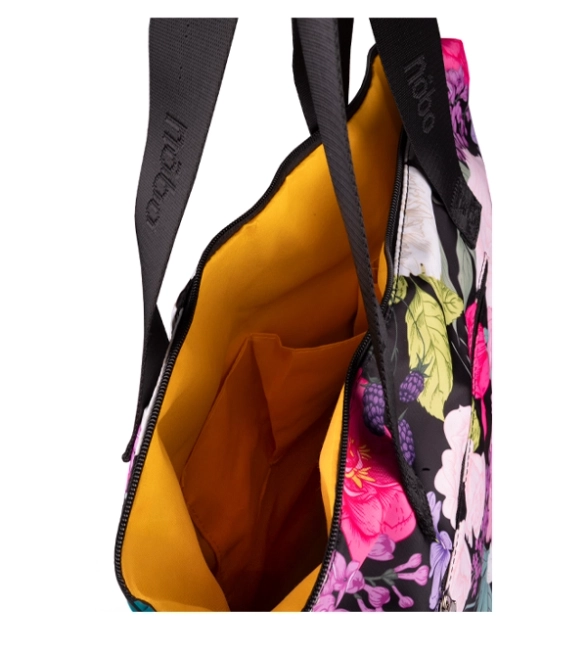 Pojemna torba shopper w kwiaty