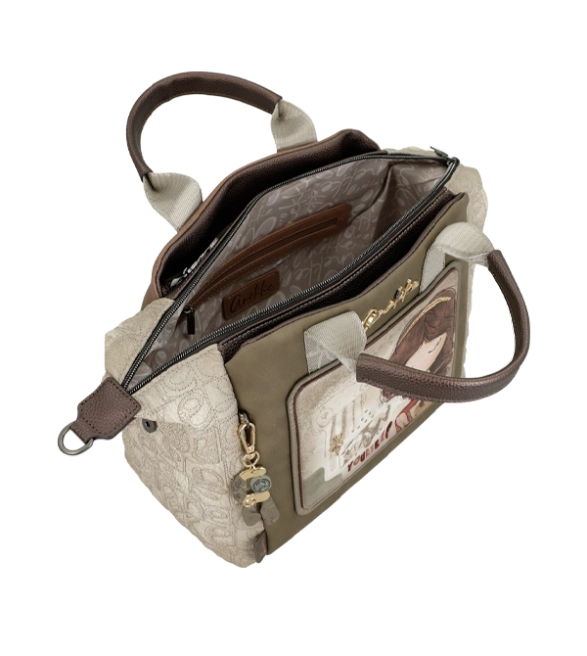 Anekke Muse torebka kuferek z krótkimi uchwytami i długim paskiem