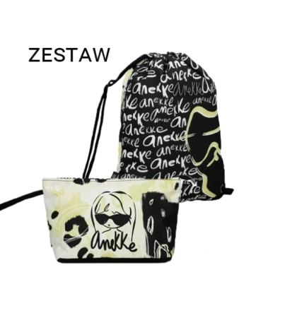 Komplet Anekke plecak tekstylny i kosmetyczka