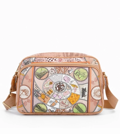 Ynot Milano torebka listonoszka z nadrukiem kolorowej mozaiki