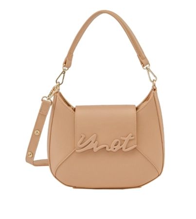 Ynot Milano torebka półokrągła klasyczna beżowa