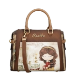 Anekke Muse pojemna torebka kuferek z uchwytami i długim paskiem