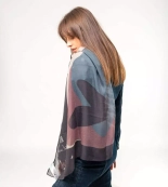 Anekke Heartbeat duży szal z nadrukiem