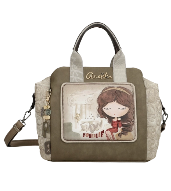 Anekke Muse torebka kuferek z krótkimi uchwytami i długim paskiem